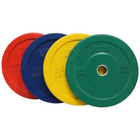 Troy VTX 275 lb Colored Bumper Plate Set w/ Bar
