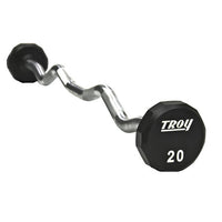 Troy (20-110 lb) 12-Sided Fixed Urethane Barbells
