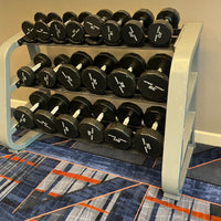 Iron Grip Urethane 5-50lb Dumbbell Set w/ Rack