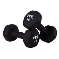 Troy VTX Neoprene Dumbbell Set w/ Rack
