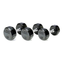 Troy 12-Sided Rubber Dumbbells
