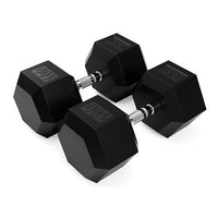 Troy USA Sports Rubber Hex Dumbbells
