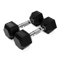 Troy USA Sports Rubber Hex Dumbbells
