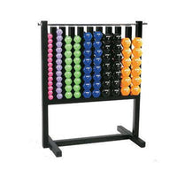 Troy VTX Vinyl Dumbbell Set w/ Rack
