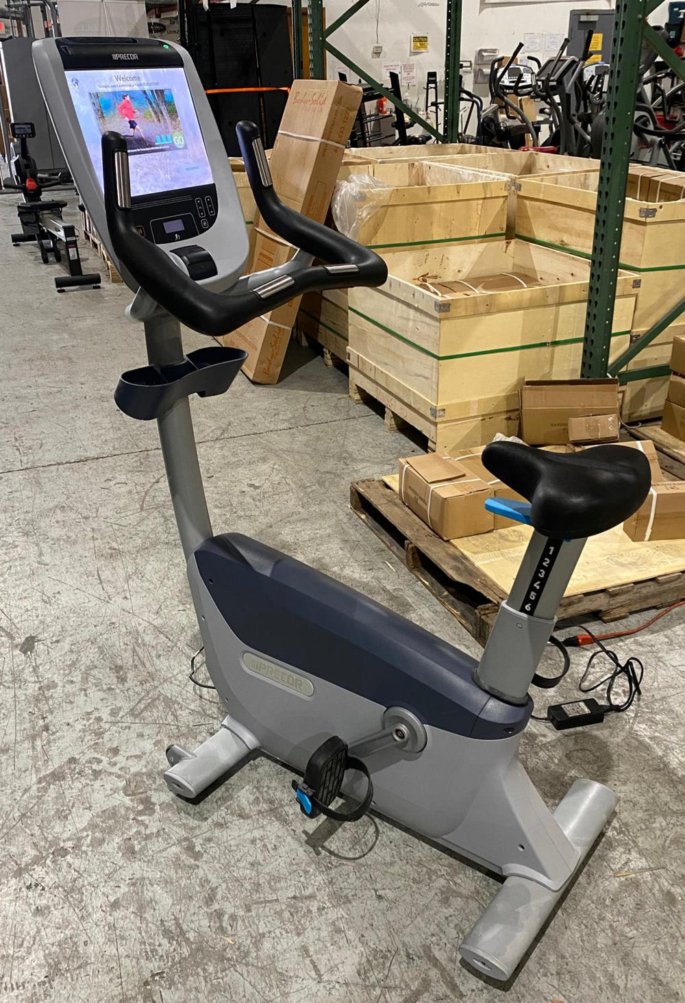 Precor UBK 885 Upright Bike w/ P80 Console - Refurbished - FREE SHIPPING - Buy & Sell Fitness