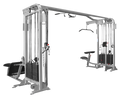 Promaxima P-340 4 STACK JUNGLE GYM - Cable Crossover, Cable Lat Pulldown, Cable Seated Row