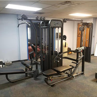 MDF 4 Stack Multi Gym Black Frame with DAP Attachment - Buy & Sell Fitness