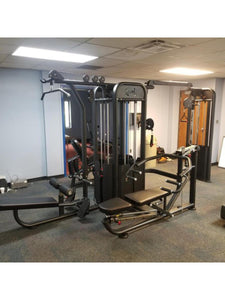 MDF 4 Stack Multi Gym Black Frame with DAP Attachment - Buy & Sell Fitness