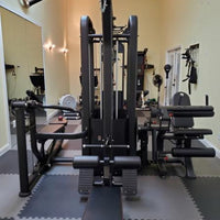 MDF Multi Series Compact 5 Stack Multi Gym Black Frame 104″ Beam with Pull Up Bars - Buy & Sell Fitness