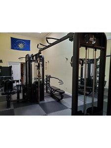 MDF Multi Series Compact 5 Stack Multi Gym Black Frame 104″ Beam with Pull Up Bars - Buy & Sell Fitness