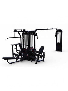 MDF Multi Series Compact 5 Stack Multi Gym Black Frame 104″ Beam with Pull Up Bars - Buy & Sell Fitness