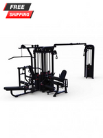 MDF Multi Series Compact 5 Stack Multi Gym Black Frame 104″ Beam with Pull Up Bars - Buy & Sell Fitness
