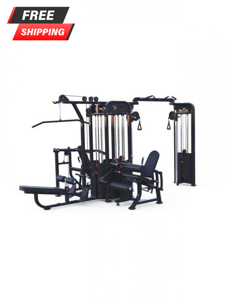 MDF 4 Stack Multi Gym Black Frame with DAP Attachment - Buy & Sell Fitness